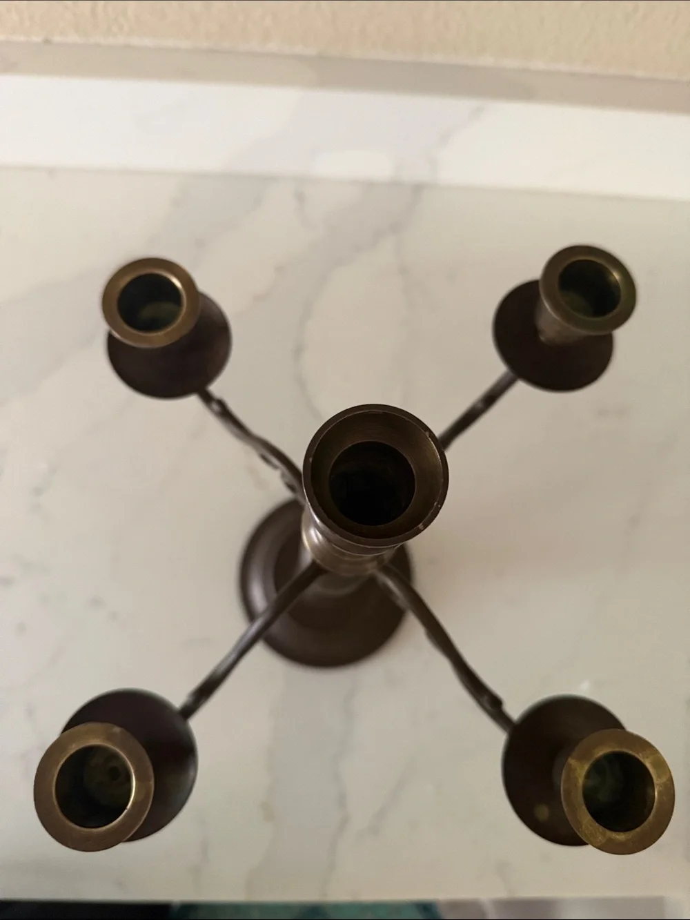 Vintage  Brass  Candelabra